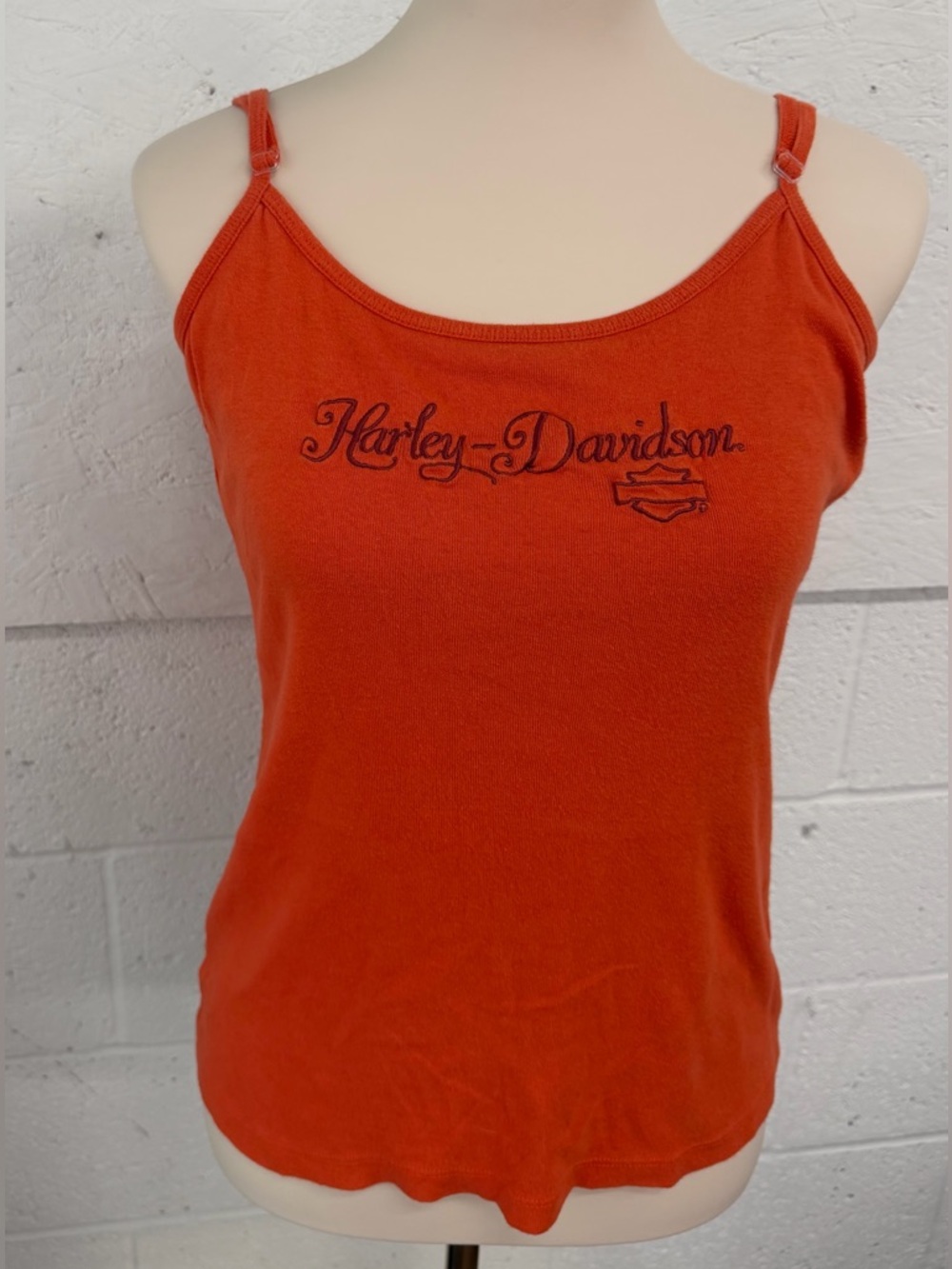 Harley-Davidson Women's Rust Orange Script Logo Camisole
